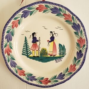 Henriot Quimper Decorative Plate